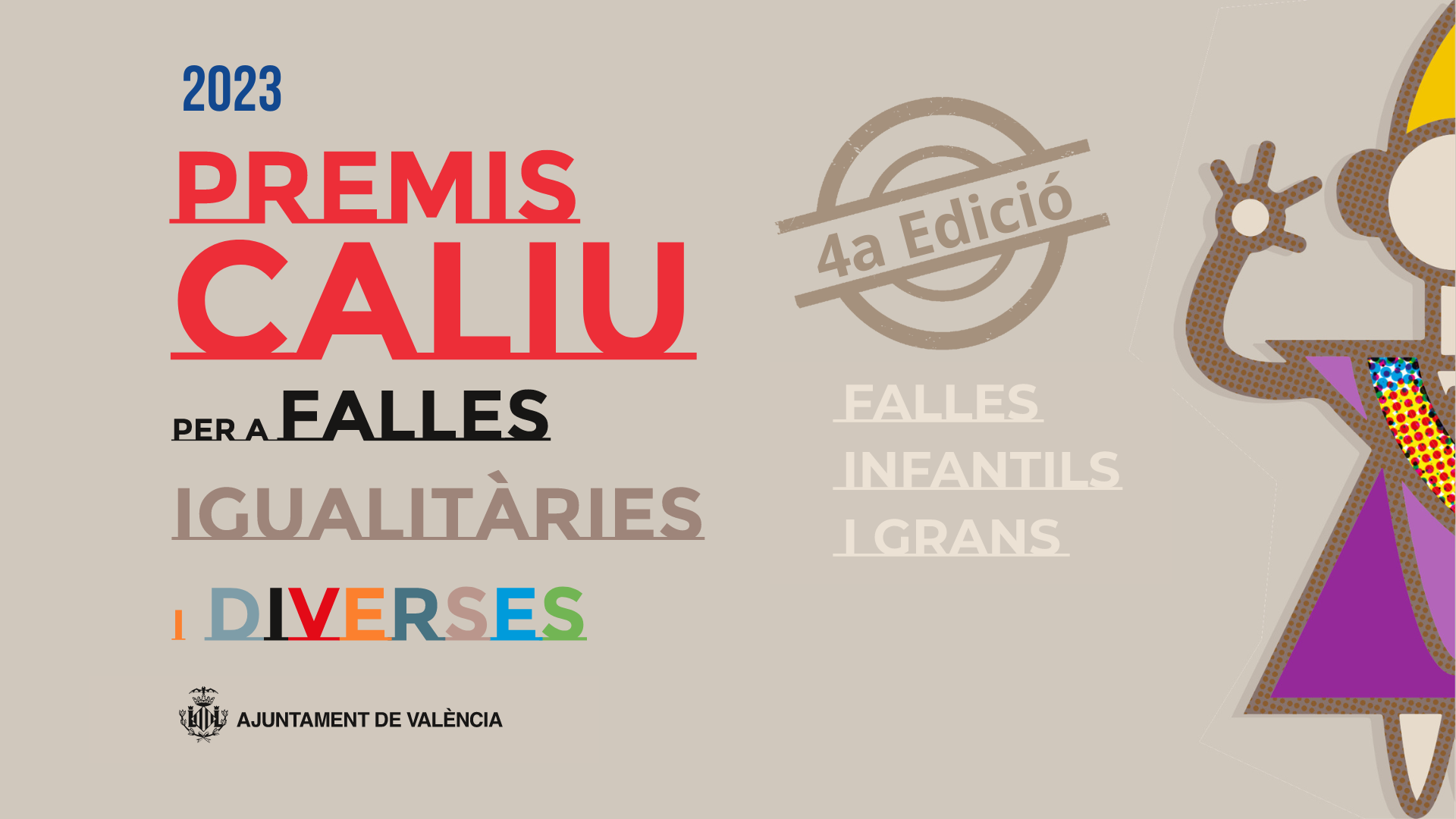 Premis Caliu, a les falles de l'any 2023 pel seu caràcter igualitari i divers