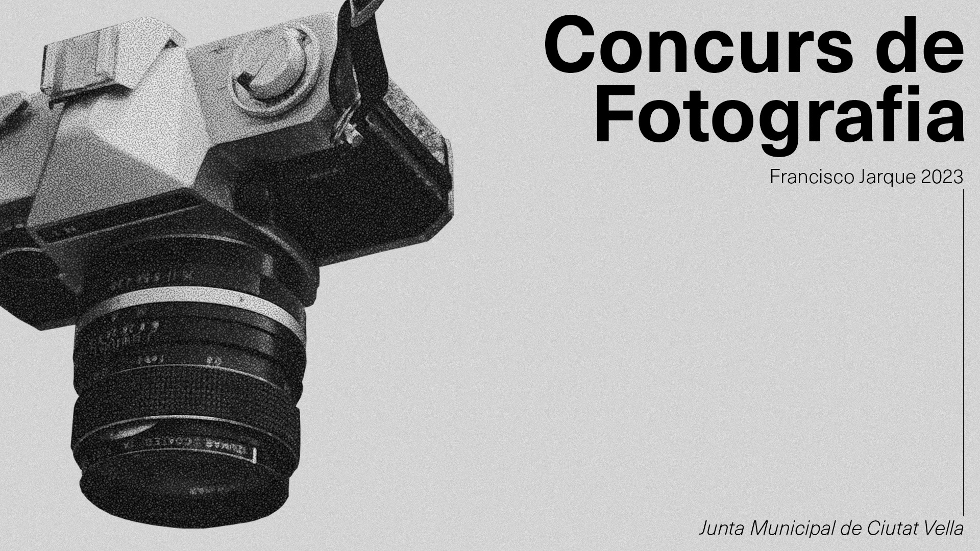 Concurs de Fotografia Paco Jarque 2023. Junta Municipal de Ciutat Vella